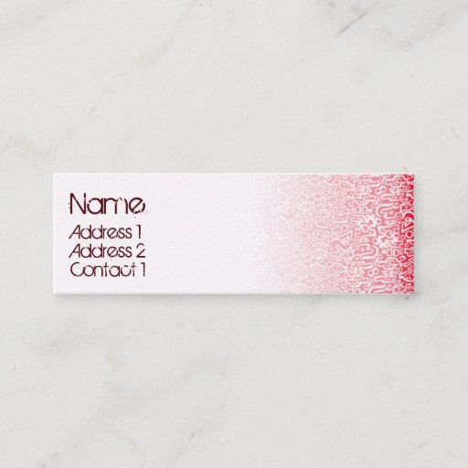 Customizable ORGANICS red Business Cards