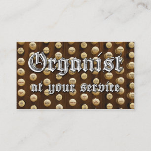 Organist at your service business cards #5
