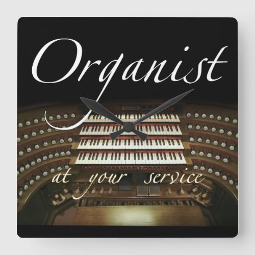 Organist at your service clock