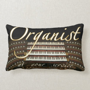 Organist at your service lumbar pillow