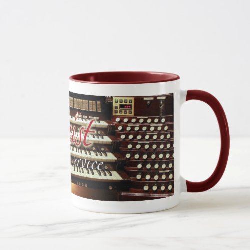 Organist at your service mug _ red
