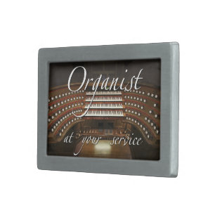 Organist belt buckle