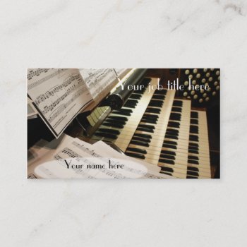 Organist Business Cards by organs at Zazzle