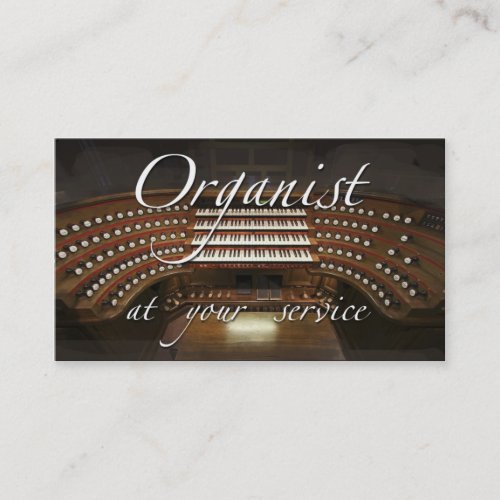 Organist business cards _ at your service