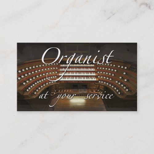 Organist business cards - at your service