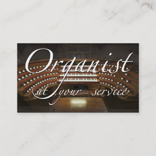 Organist European organ business card