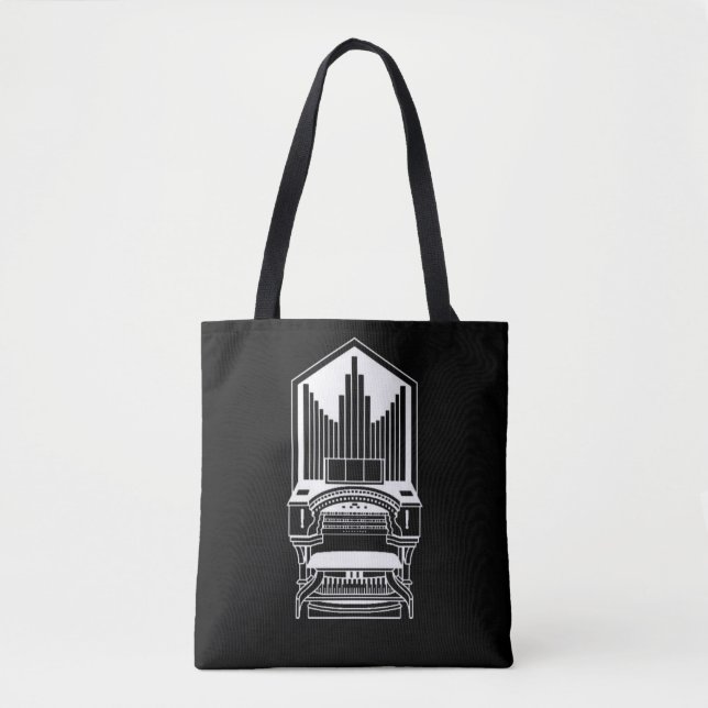 Organist Music Book Tote Bag (Front)