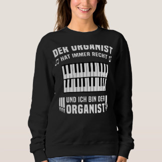 Organist Organ Player Men Organ Notes Sweatshirt