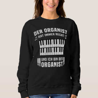 Organist Organ Player Men Organ Notes Sweatshirt
