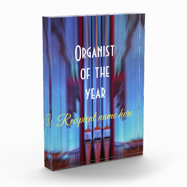 Organist plaque (Left)