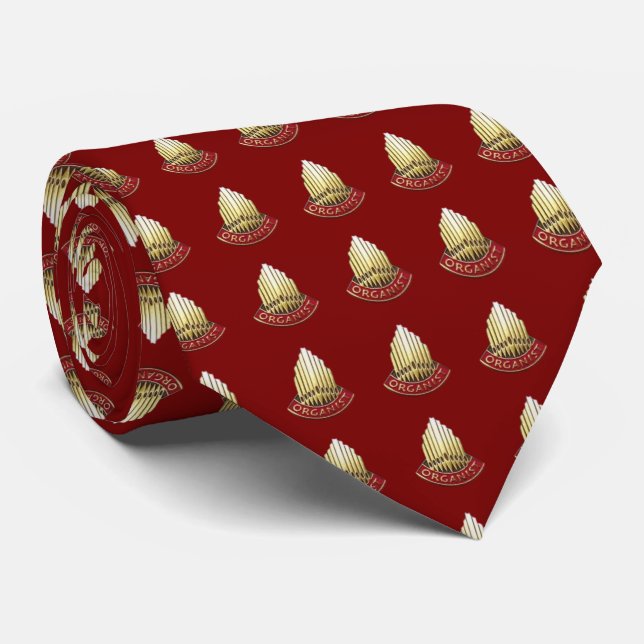 Organist Red Neck Tie (Rolled)