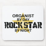 Organist Rock Star by Night Mouse Pad