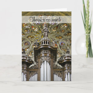 Organist thank you card