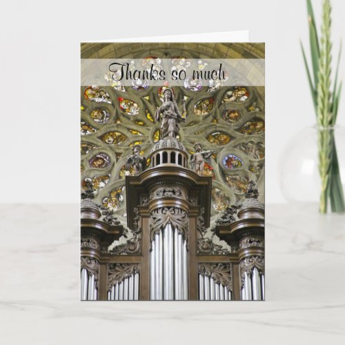 Organist  thank you card