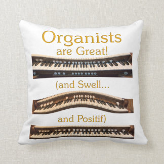 Organist throw pillow