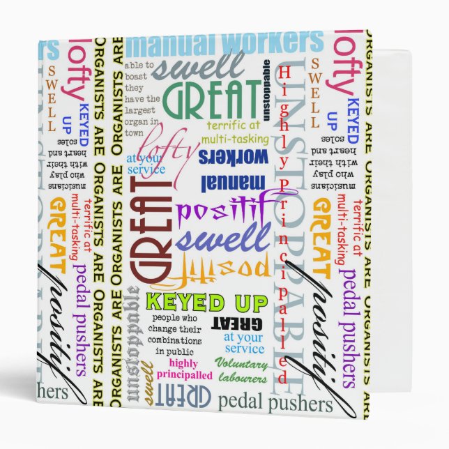 Organists are everything ring binder (Front/Inside)