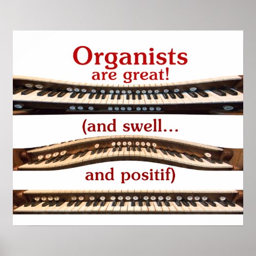 Organists are Great poster