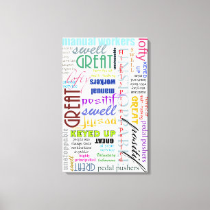 Organists are great, swell and positif canvas print