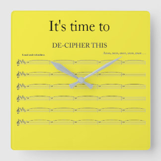 Organist's funny clock