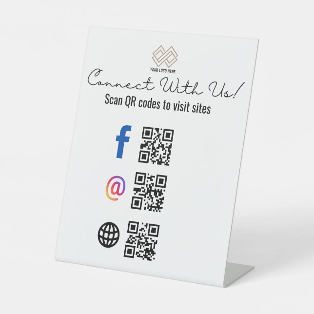 Organization Business Nonprofit Community Outreach Pedestal Sign (Front)