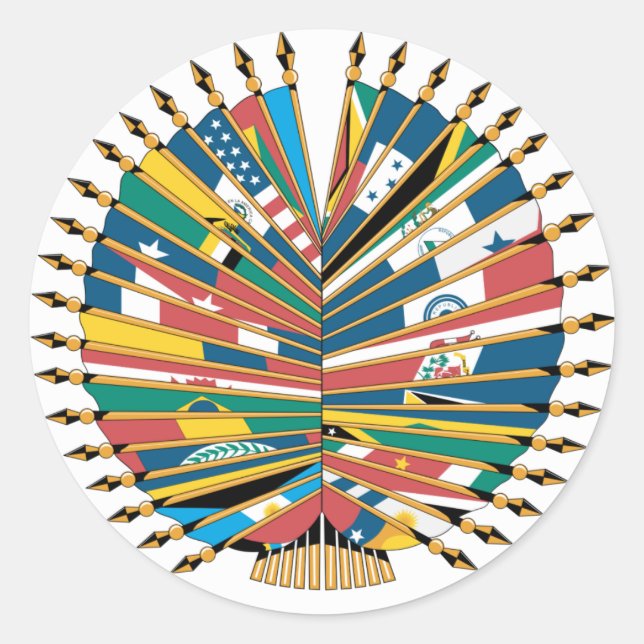 Organization of American States Classic Round Sticker (Front)