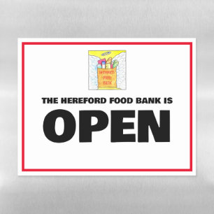 Organization Open Sign Magnetic Dry Erase Sheet