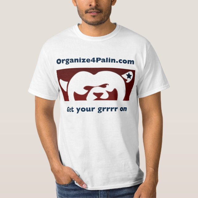 Organize4Palin.com Basic T-shirt (Front)