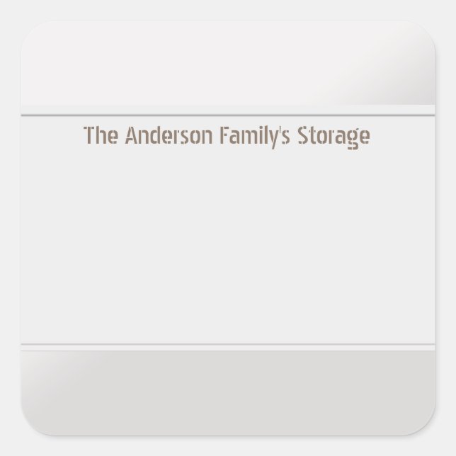 Organize Clean Labels One Color Silver (Front)
