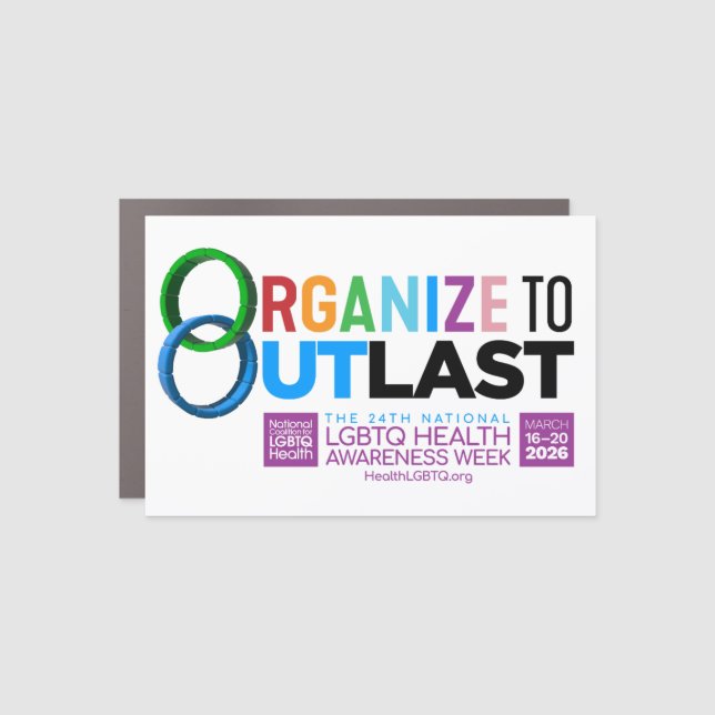 Organize to Outlast Car Magnet (Front)