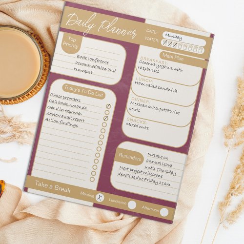Organize with Style  Bold Tear_Away Planner Notepad
