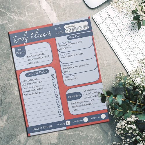 Organize with Style  Bold Tear_Away Planner Notepad