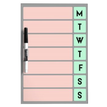 Organize Your Week - Dry Erase Board by WarmCoffee at Zazzle