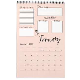 Organized Chaos Motivational Monthly Planning Calendar