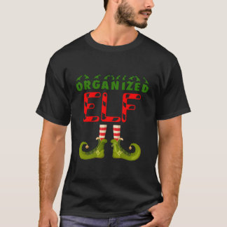 Organized Elf Funny Group Matching Family Pyjamas  T-Shirt