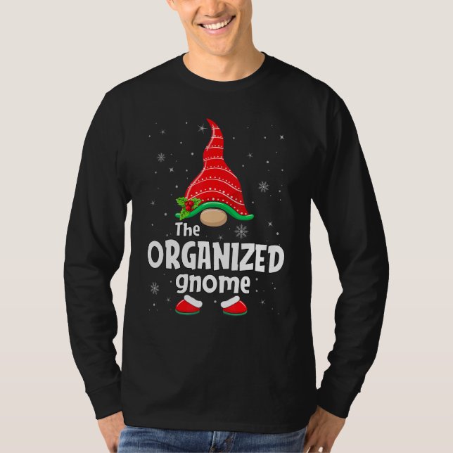 Organized Gnome Matching Family Group Christmas Pa T-Shirt (Front)