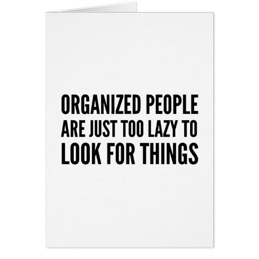 Organized People Cards (Front)