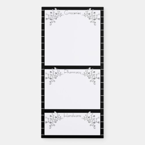 Organized Shopping List Magnetic Notepad