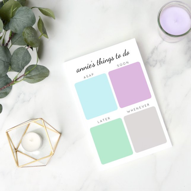 Organized Things to Do | Custom Name Post-it Notes (Creator Uploaded)