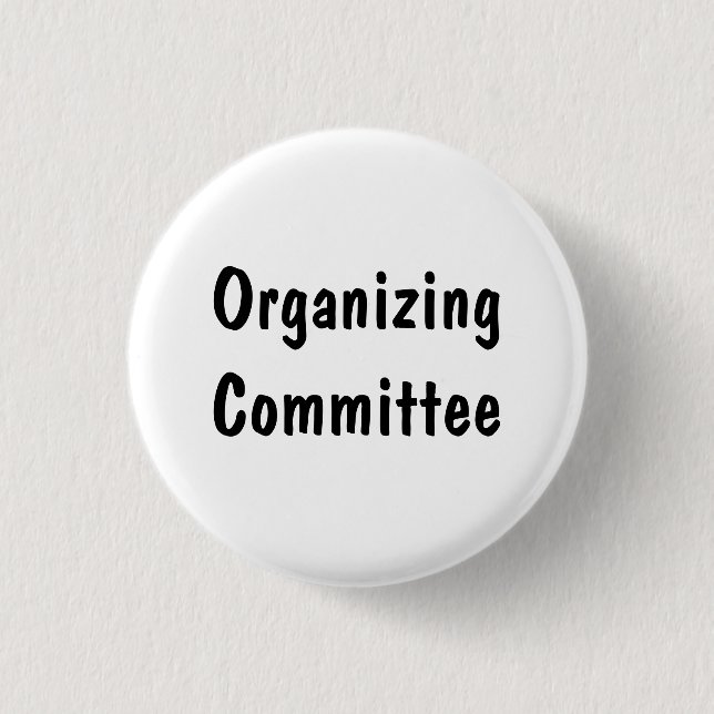 Organizing Committee Pinback Button (Front)