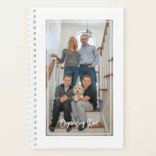 Organizing Mom Photo Personalized White Planner