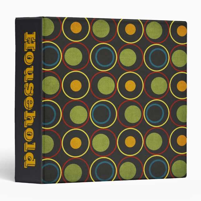 .Organizing Planners- Chic Mod- Red- Binder (Front/Spine)