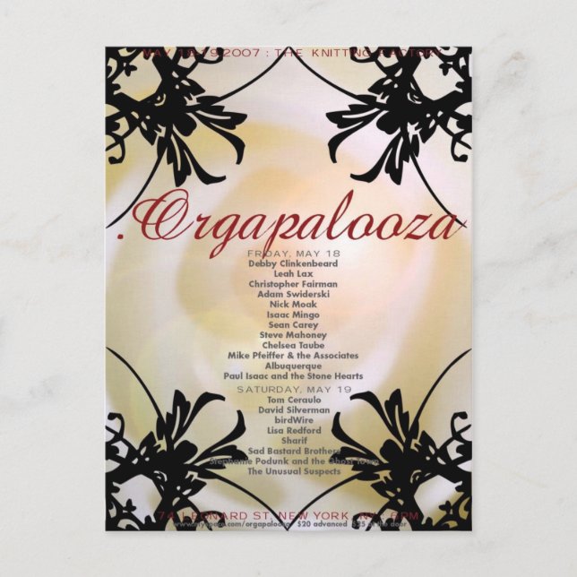 .Orgapalooza - Postcard (Front)