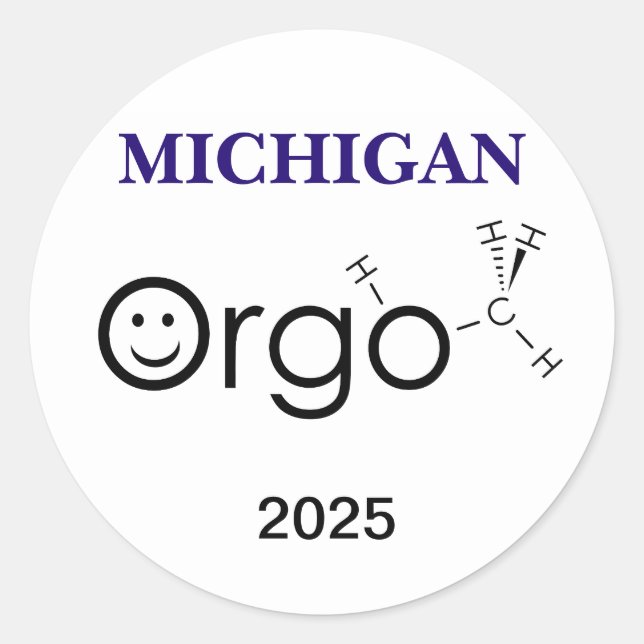 orgo smile Sticker (Front)