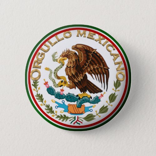 Orgullo Mexicano Eagle from Mexican Flag Button