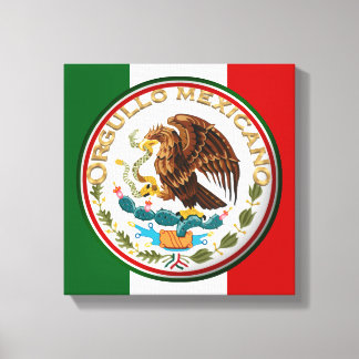Orgullo Mexicano (Eagle from Mexican Flag) Canvas Print