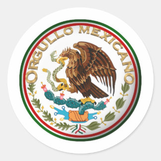 Orgullo Mexicano (Eagle from Mexican Flag) Classic Round Sticker