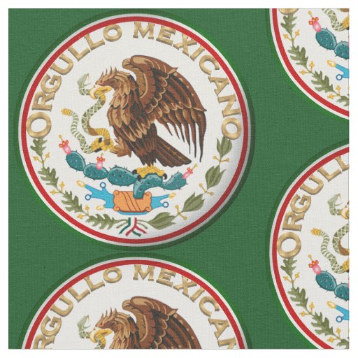 Orgullo Mexicano (Eagle from Mexican Flag) Fabric