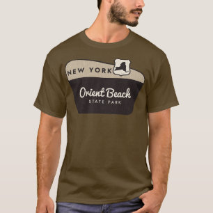 Orient Beach State Park New York Welcome Sign T-Shirt