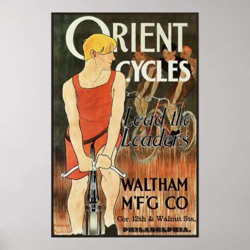 Orient Cycles Vintage Bicycle Advertisement Poster