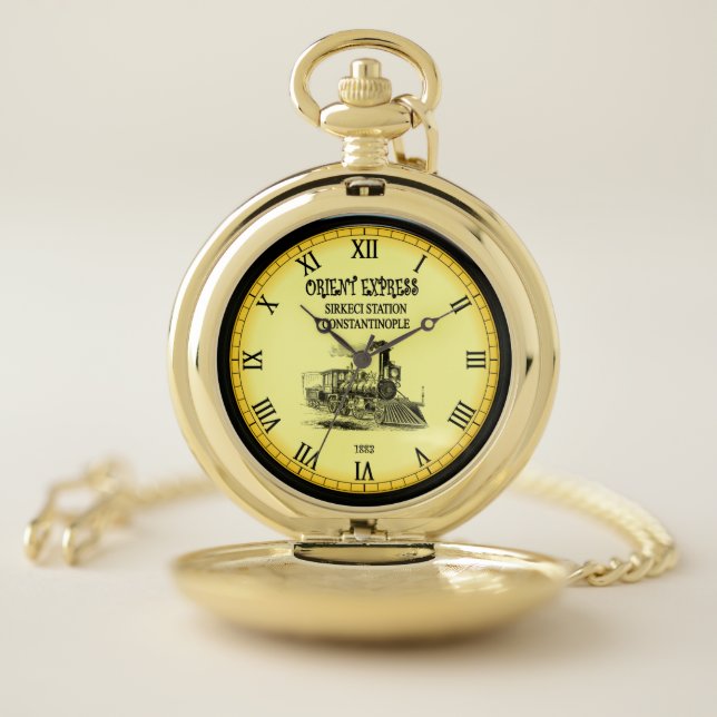 Orient Express Gare de l'Est Train Station Paris ~ Pocket Watch (Inside)